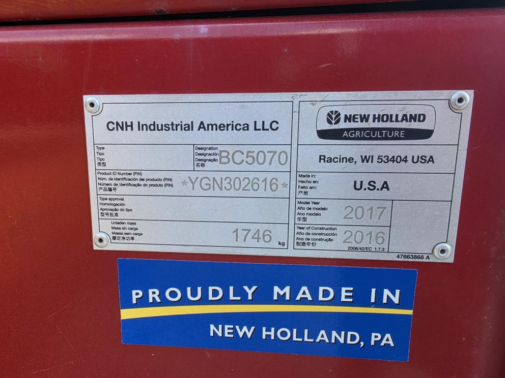 Image for 2016 New Holland BC5070
