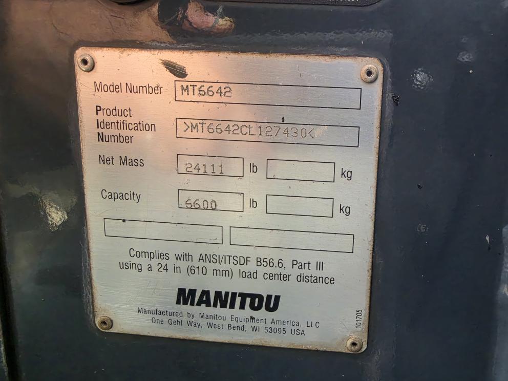 Image for 2020 Manitou MT6642