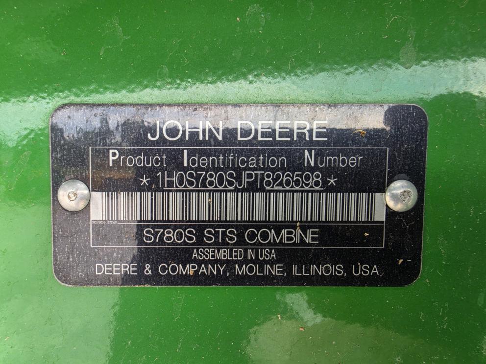 Image for 2023 John Deere S780