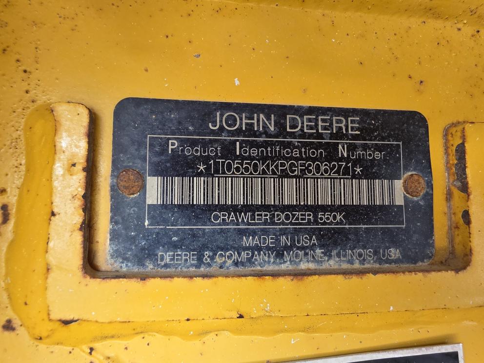 Image for 2016 John Deere 550K XLT