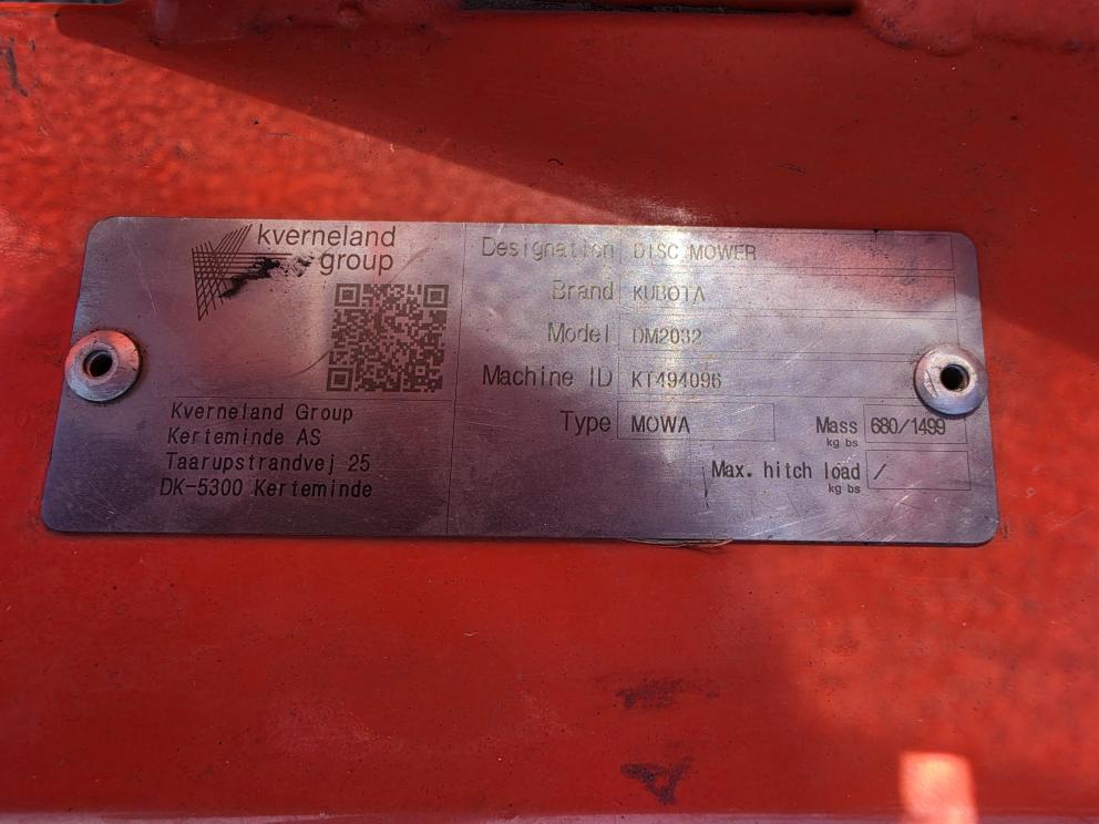 Image for 2019 Kubota DM2032