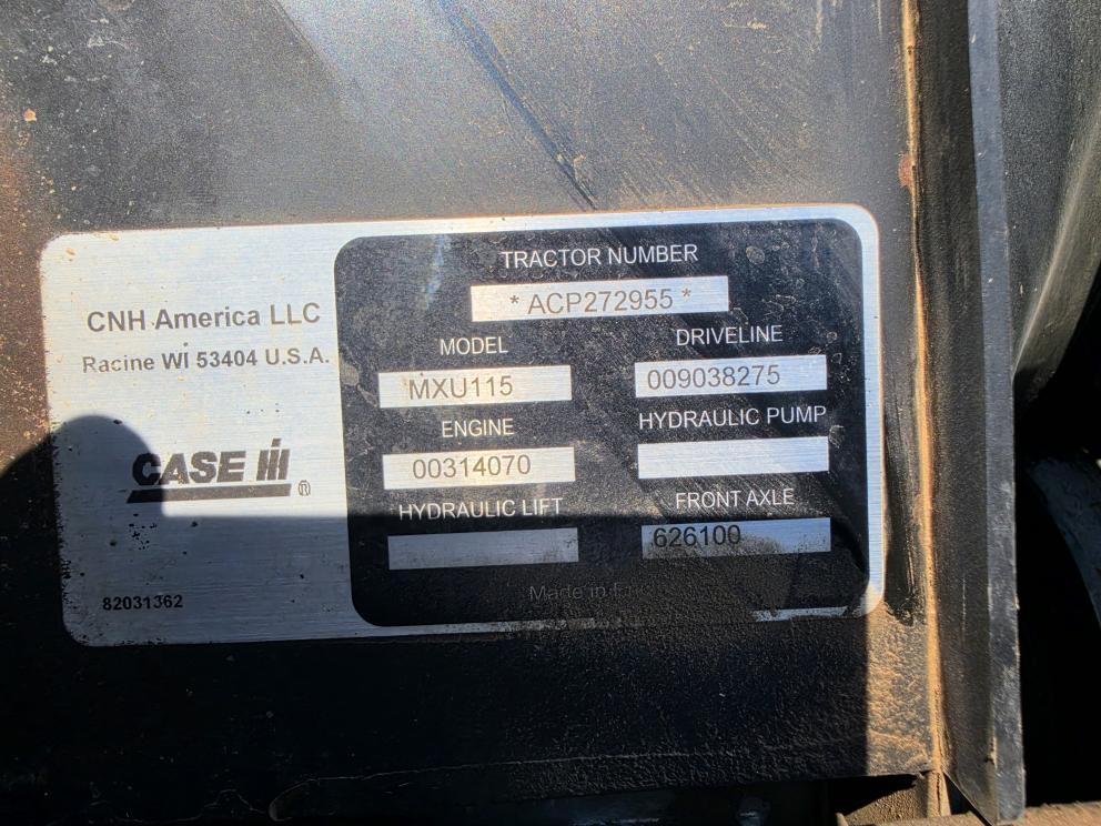 Image for 2005 Case IH MXU115