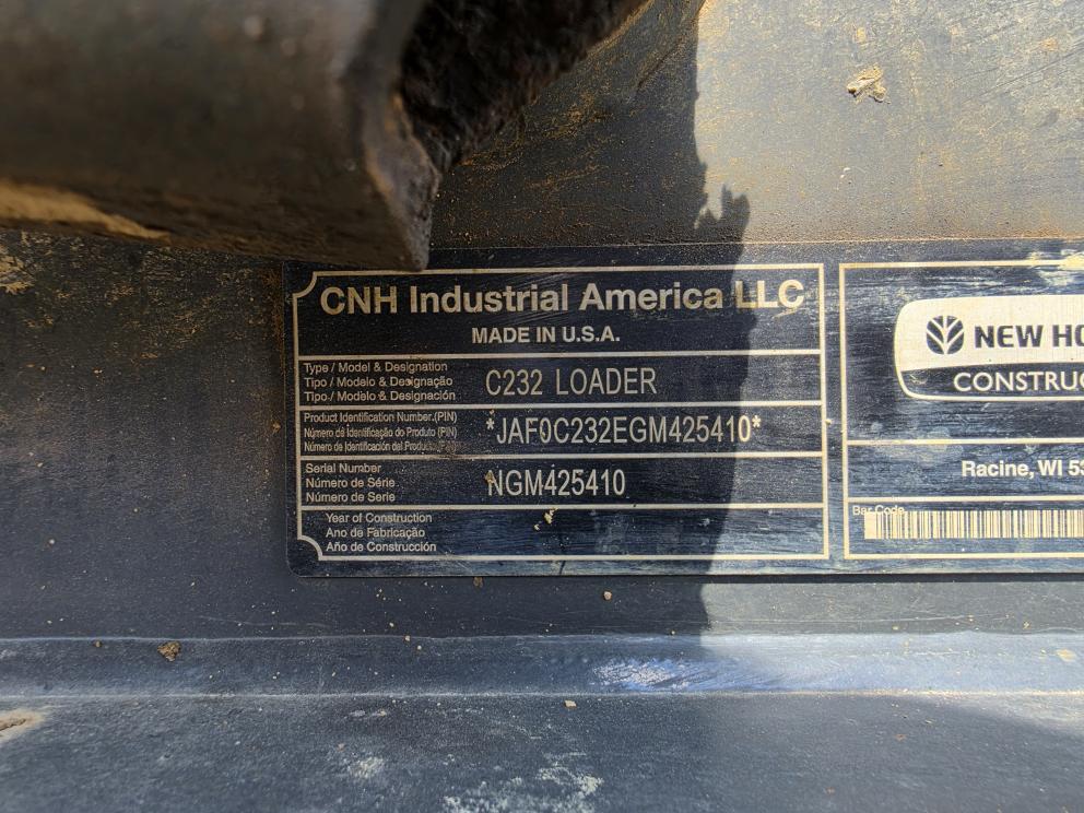 Image for 2016 New Holland C232