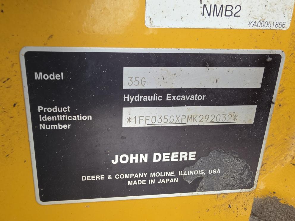 Image for 2021 John Deere 35G