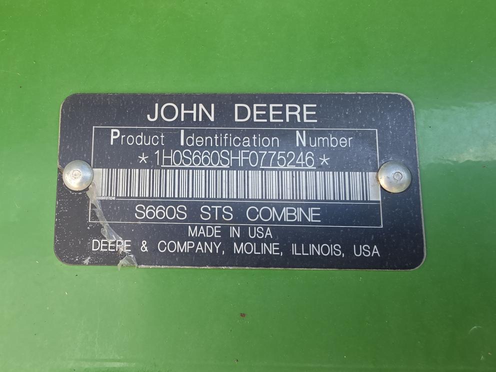 Image for 2015 John Deere S660