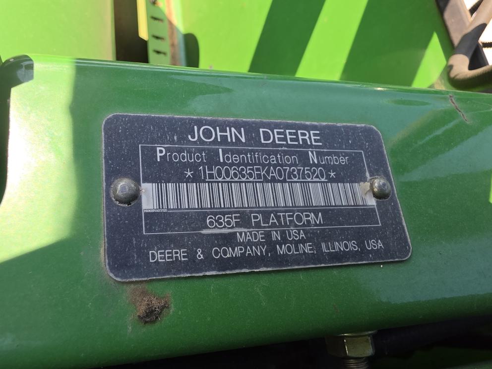 Image for 2010 John Deere 635F