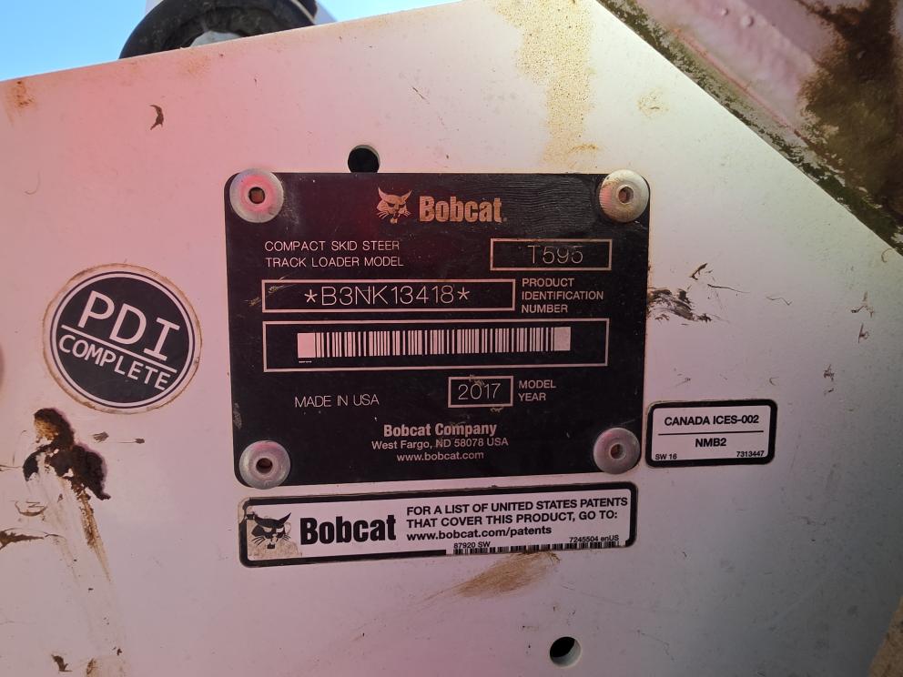 Image for 2017 Bobcat T595