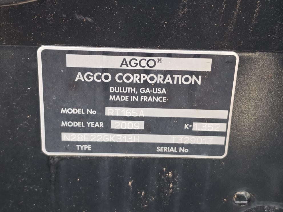 Image for 2009 Agco RT165A