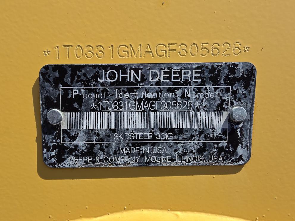 Image for 2016 John Deere 331G