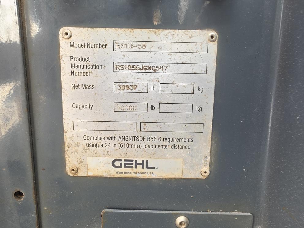 Image for 2018 Gehl RS10-55