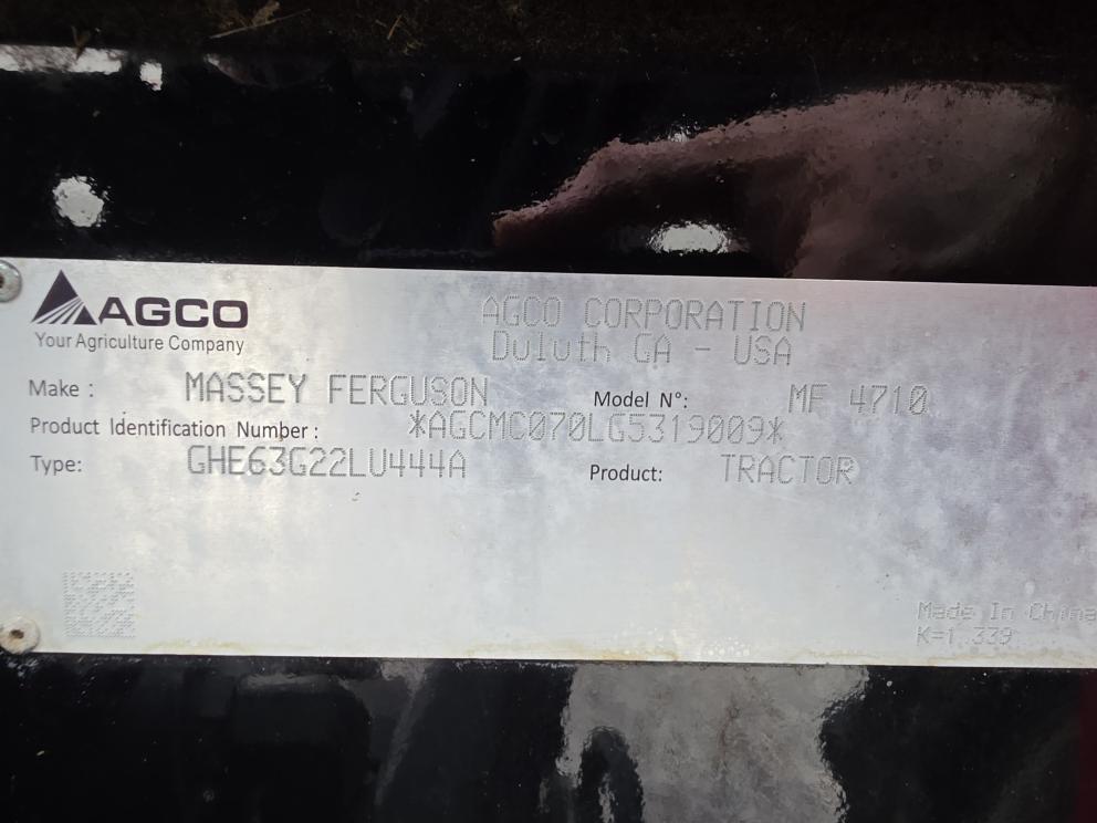 Image for 2016 Massey Ferguson 4710