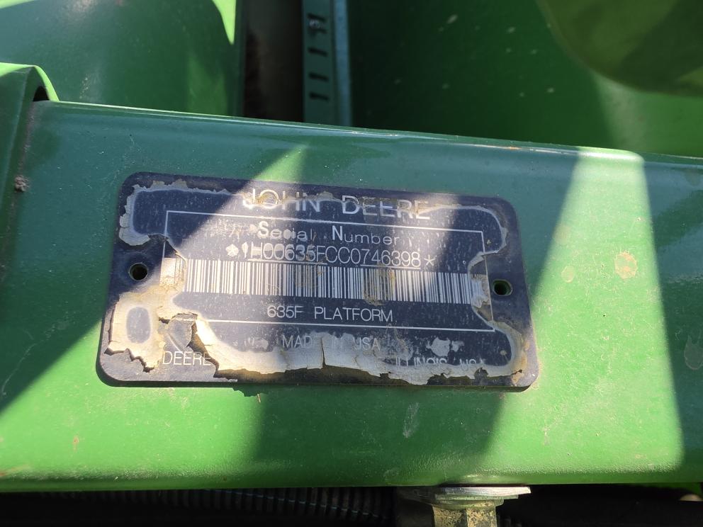 Image for 2012 John Deere 635F