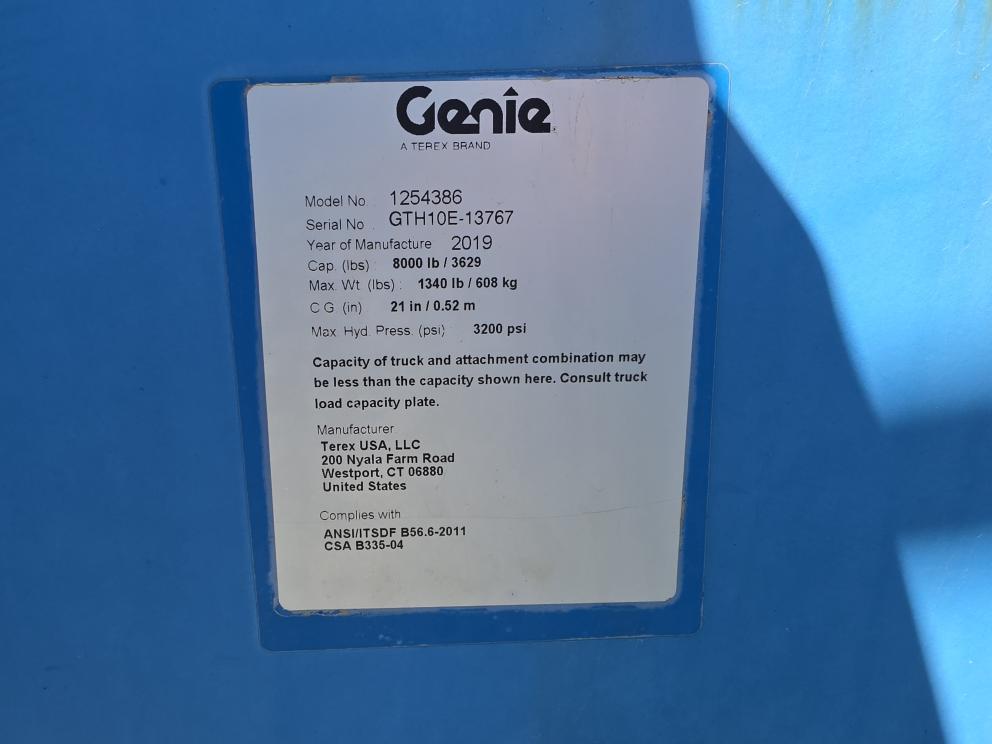 Image for 2019 Genie GTH-1056