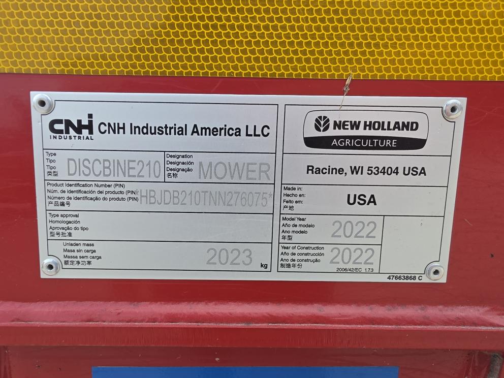 Image for 2022 New Holland 210