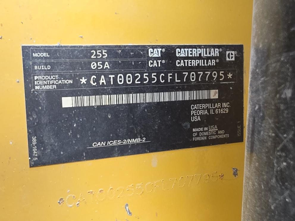 Image for 2025 Caterpillar 255