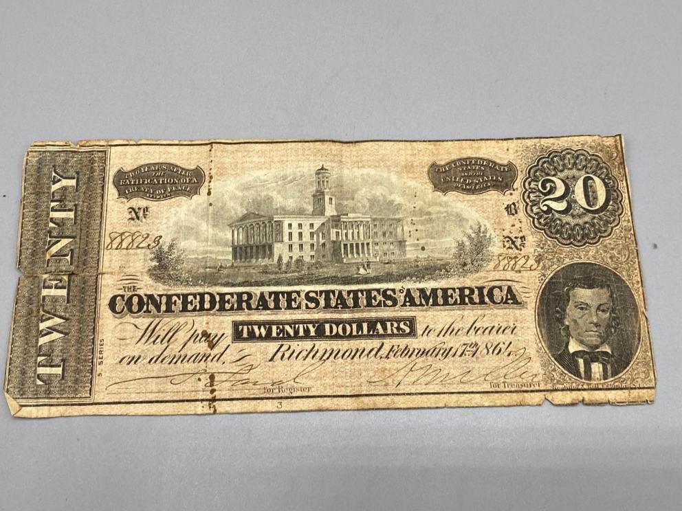 Image for VIRTUAL AUCTION: U.S. Coins, U.S. Treasury Proof Sets, Silver Dollars, Civil War Remnants and Relics