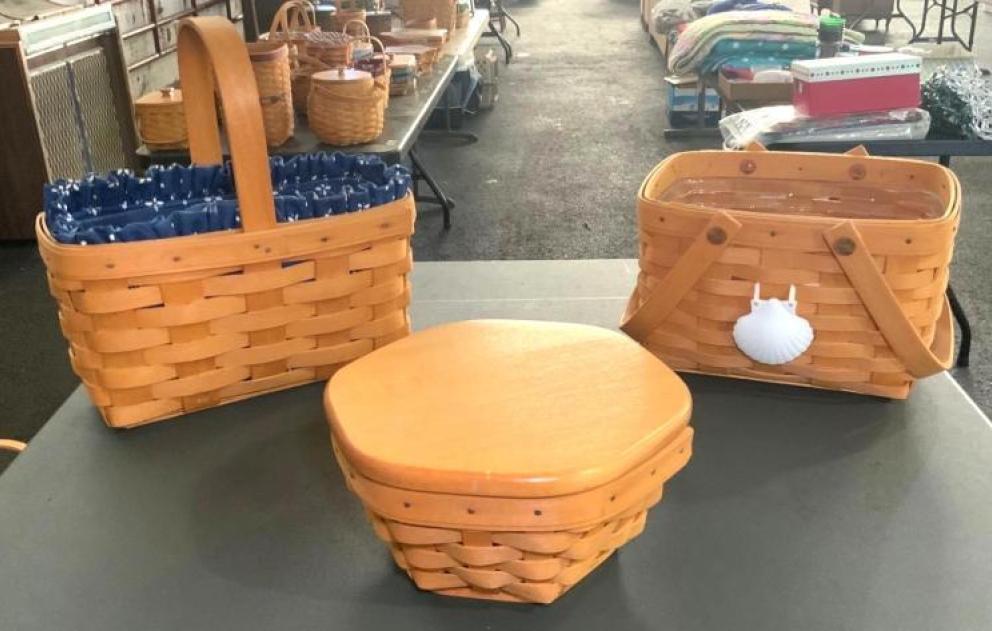 Image for VIRTUAL AUCTION - Longaberger Baskets, DVDs and Movies, Tools, Household, Furniture