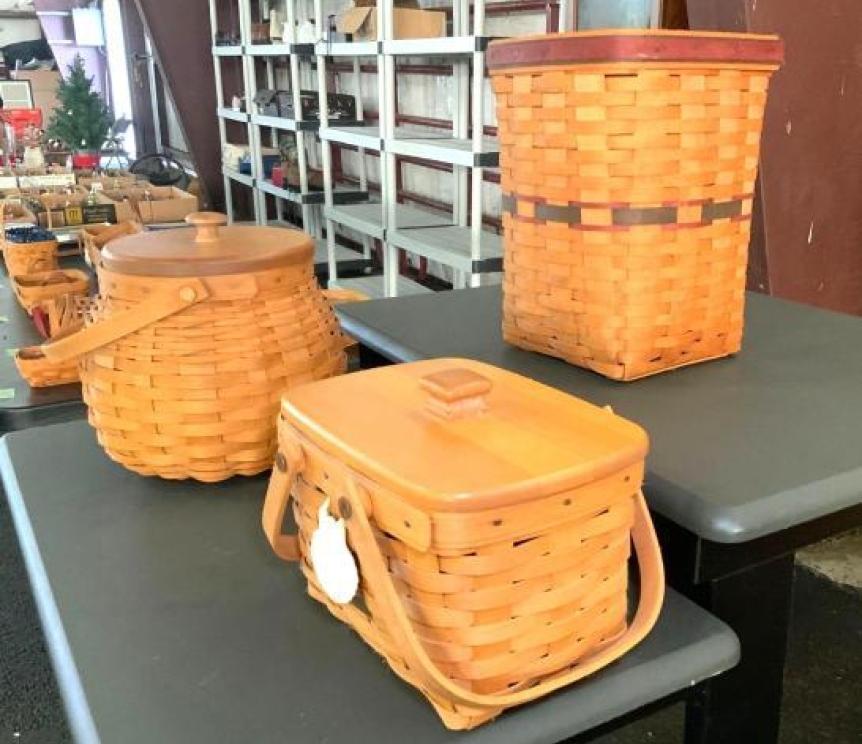 Image for VIRTUAL AUCTION - Longaberger Baskets, DVDs and Movies, Tools, Household, Furniture