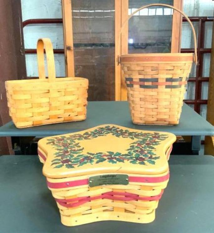 Image for VIRTUAL AUCTION - Longaberger Baskets, DVDs and Movies, Tools, Household, Furniture