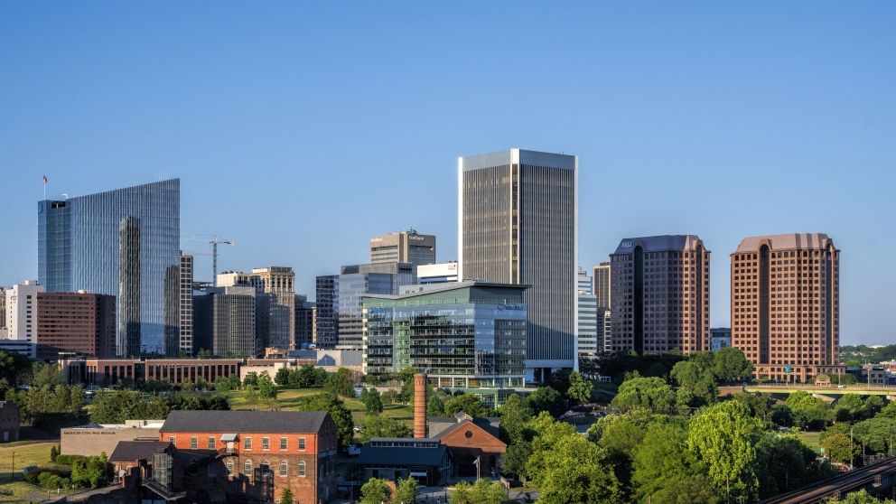 A downtown view of richmond, va