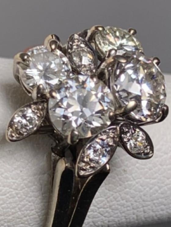 Image for Exquisite Diamond Cluster Ring