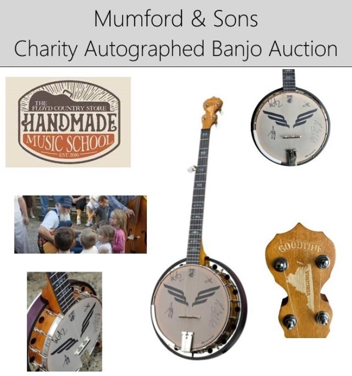 Image for Mumford & Sons Custom Virginia Charity Banjo