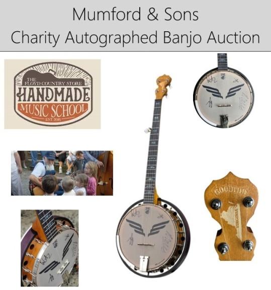 Image for Mumford & Sons Custom Virginia Charity Banjo