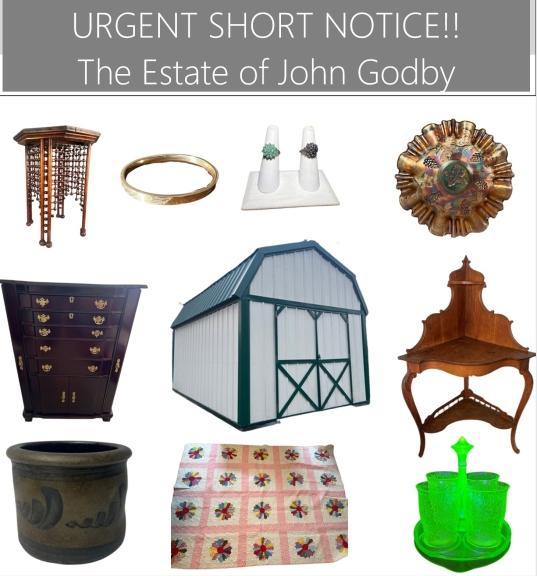 Image for URGENT SHORT NOTICE - The Estate of John Godby