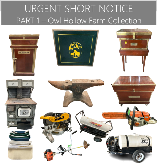 Image for URGENT SHORT NOTICE - Owl Hollow Farms Collection-Part I