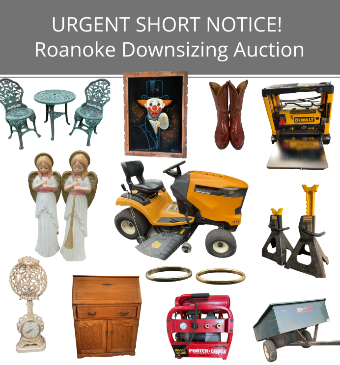 Image for URGENT SHORT NOTICE! Roanoke Downsizing Auction