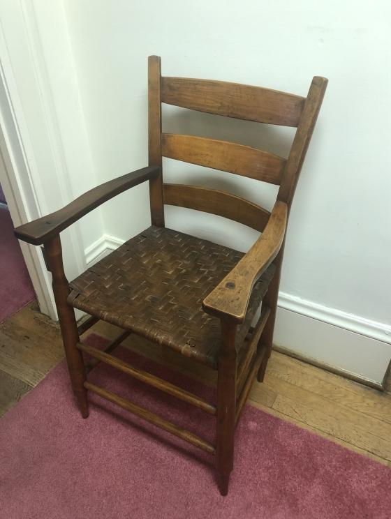 Chair turned