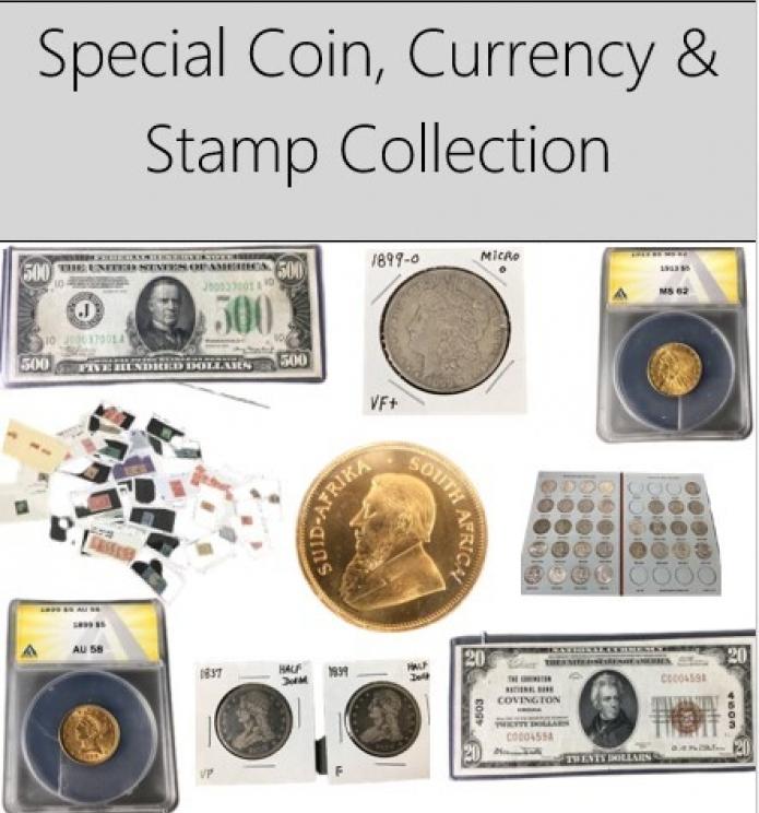 Image for Special Coin, Currency and Stamp Auction