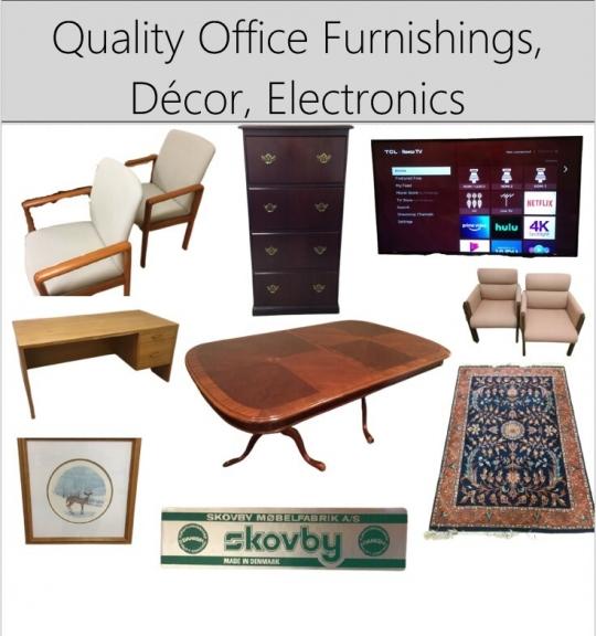 Image for Quality Office Furnishings, Decor, Electronics and MORE