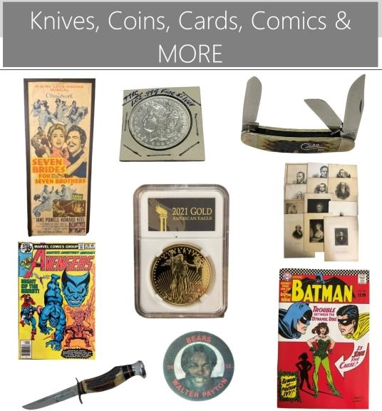 Image for Knives, Coins, Comics, Sports Cards, Collectibles and MORE
