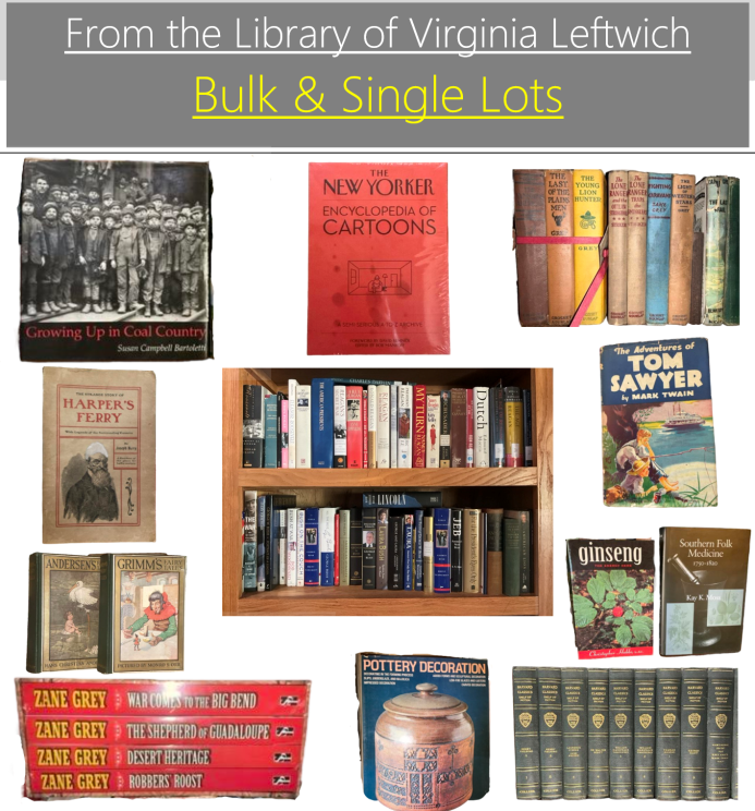 Image for From the Library of Virginia Leftwich- Bulk & Single Lots