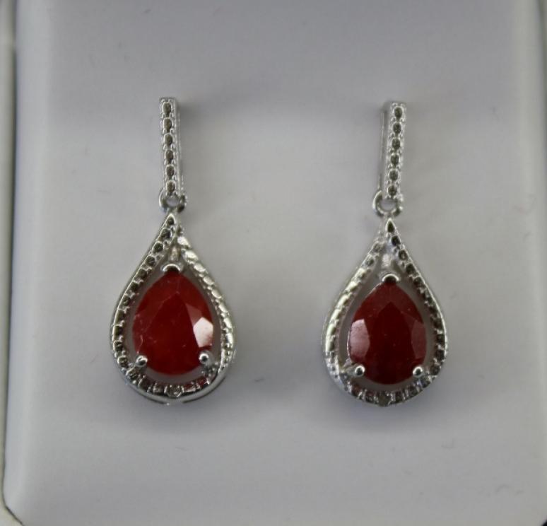 Ruby earrings