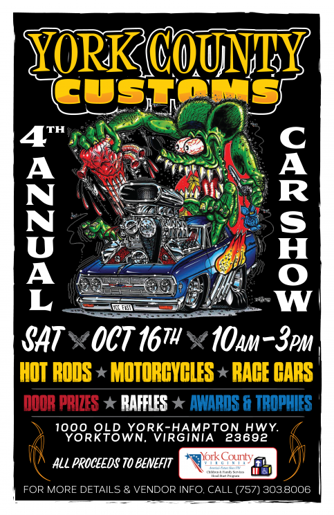 Image for YORK COUNTY CUSTOMS 4th ANNUAL CAR SHOW