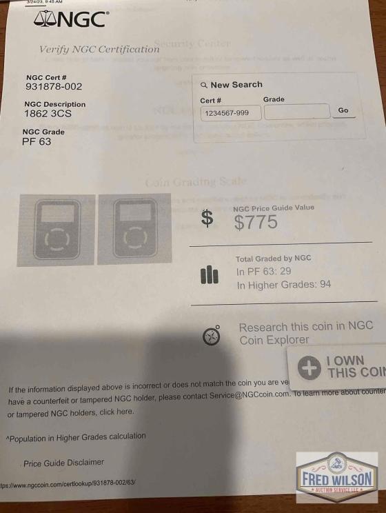 Image for RARE & GRADED COINS