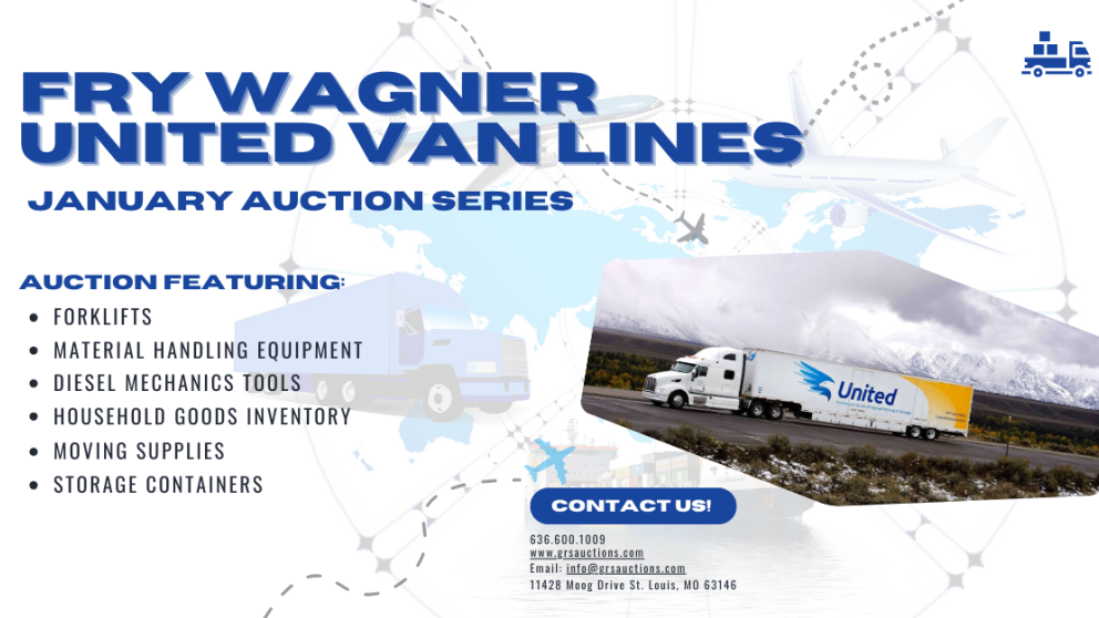 White and blue modern truck rental service facebook ad