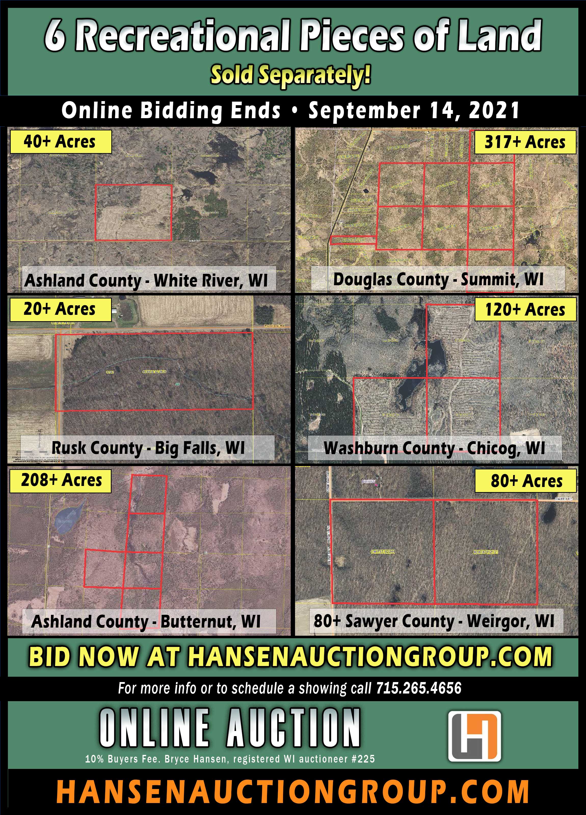 Previous Multi-Parcel Auction Advertising - Bidding Closed