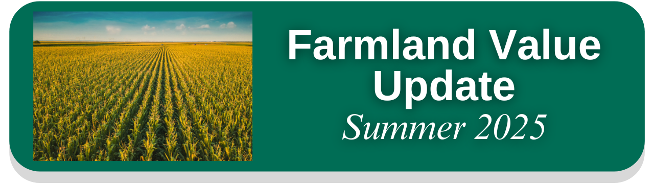 Article Link Button to  Summer 2025 Farmland Value Update 