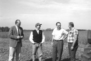 Historic farmland consultation meeting among landowners and real estate professionals in the field