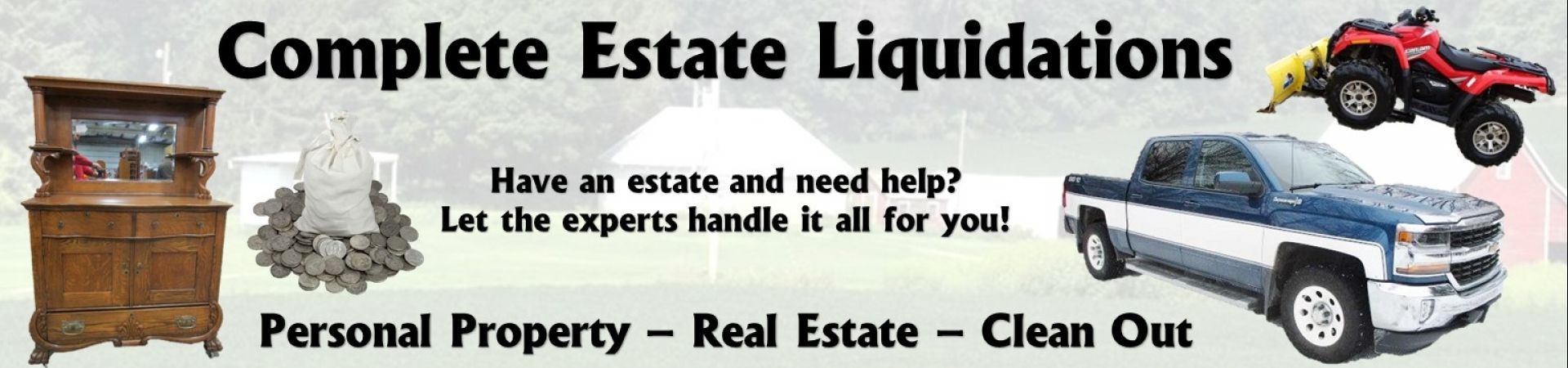 Estate liquidation banner