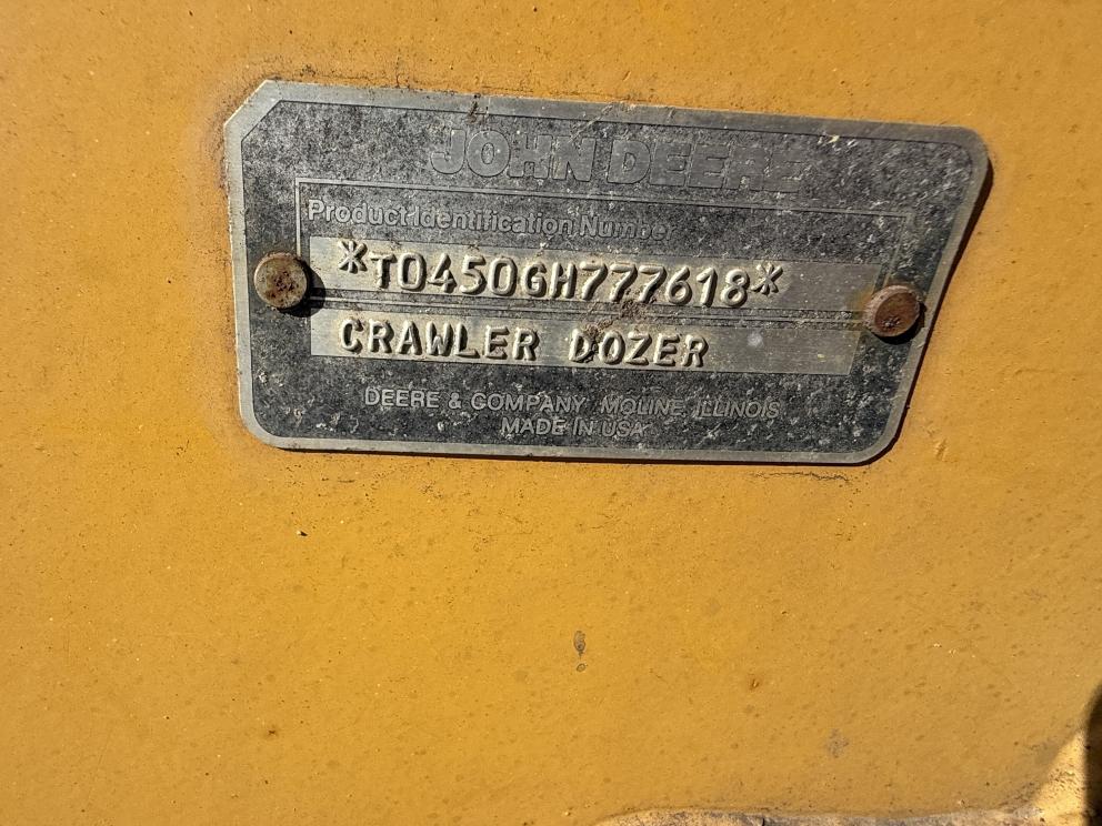Image for 1991 John Deere 450G LT Crawler Dozer