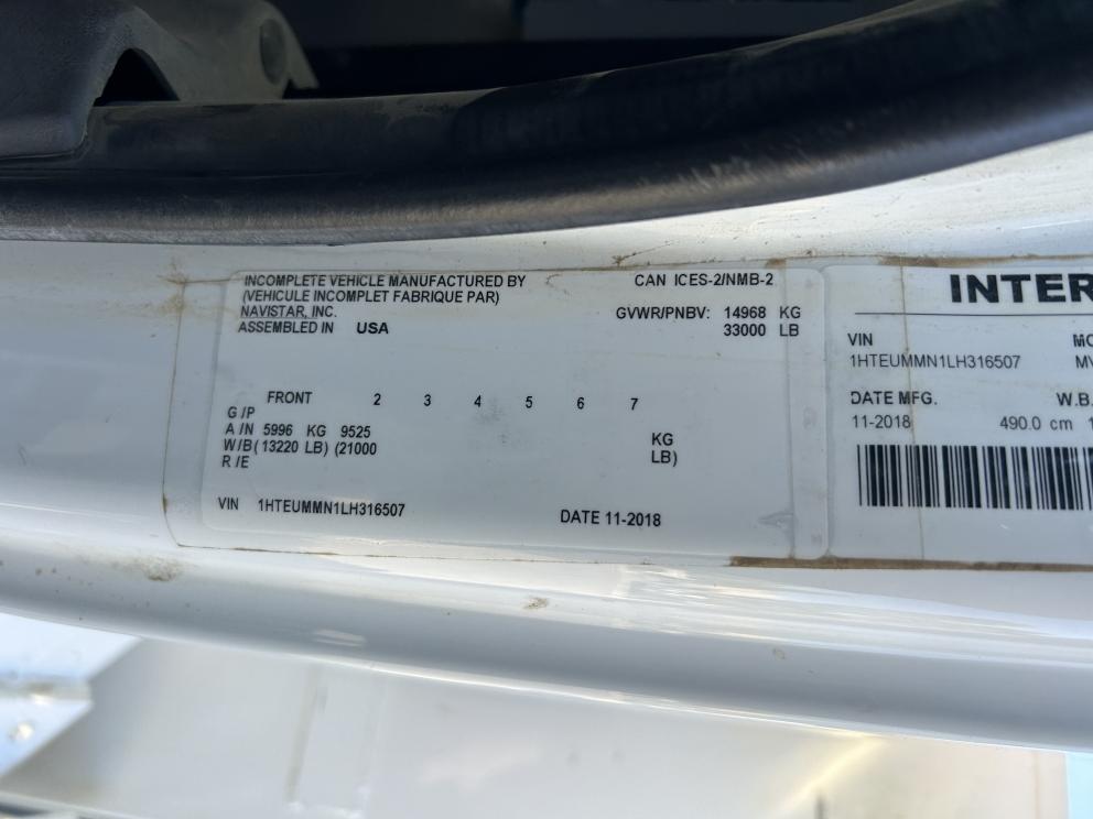 Image for 2019 Altec DM47BTR Digger Derrick Mounted on 2020 International MV607 S/A