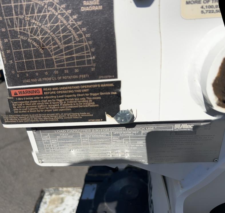 Image for 2019 Altec DM47BTR Digger Derrick Mounted on 2019 International MV607 S/A