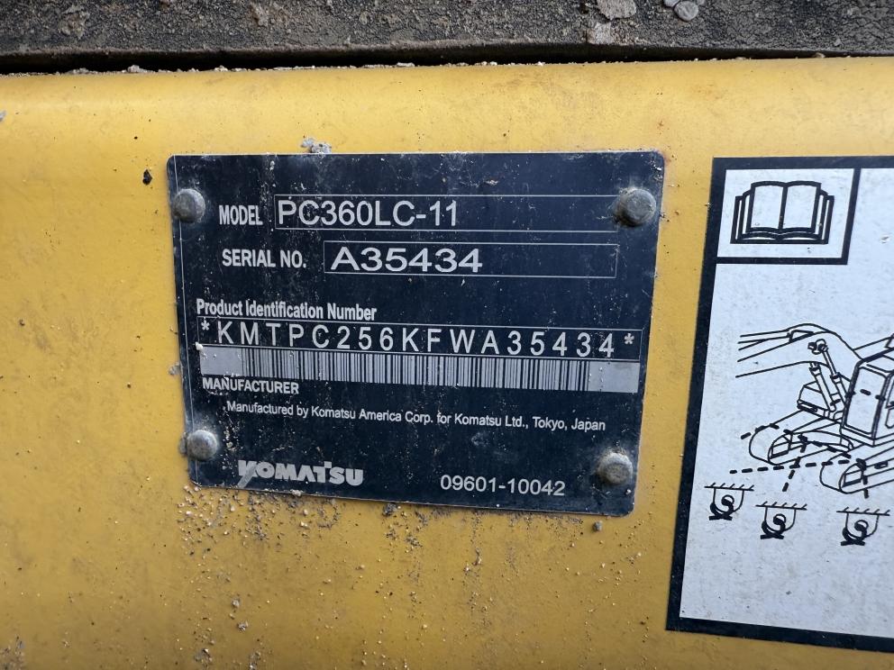 Image for 2016 Komatsu PC360LC -11 Excavator