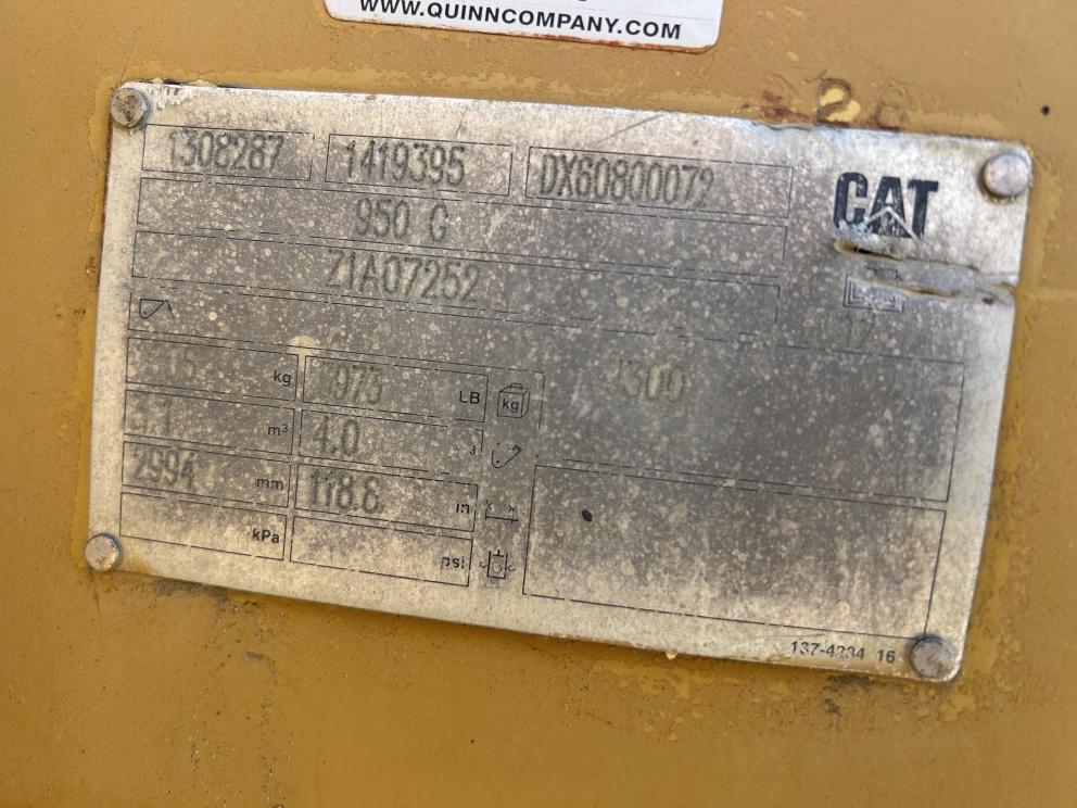 Image for 2010 CAT 950H Wheel Loader