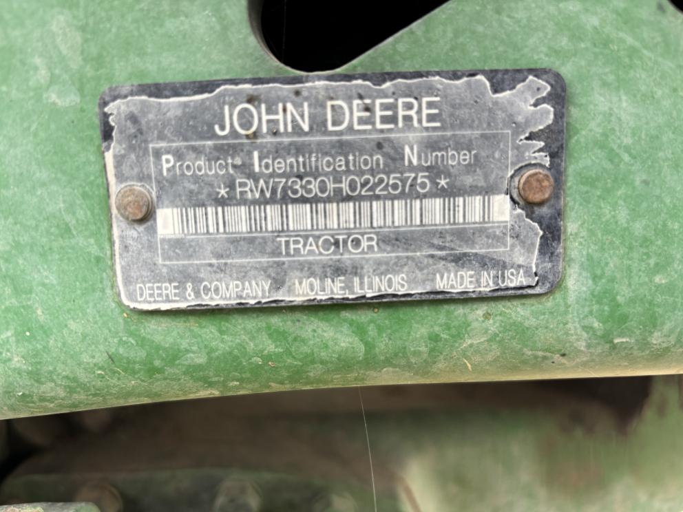 Image for 2010 John Deere 7330 Mfd Wheel Tractor