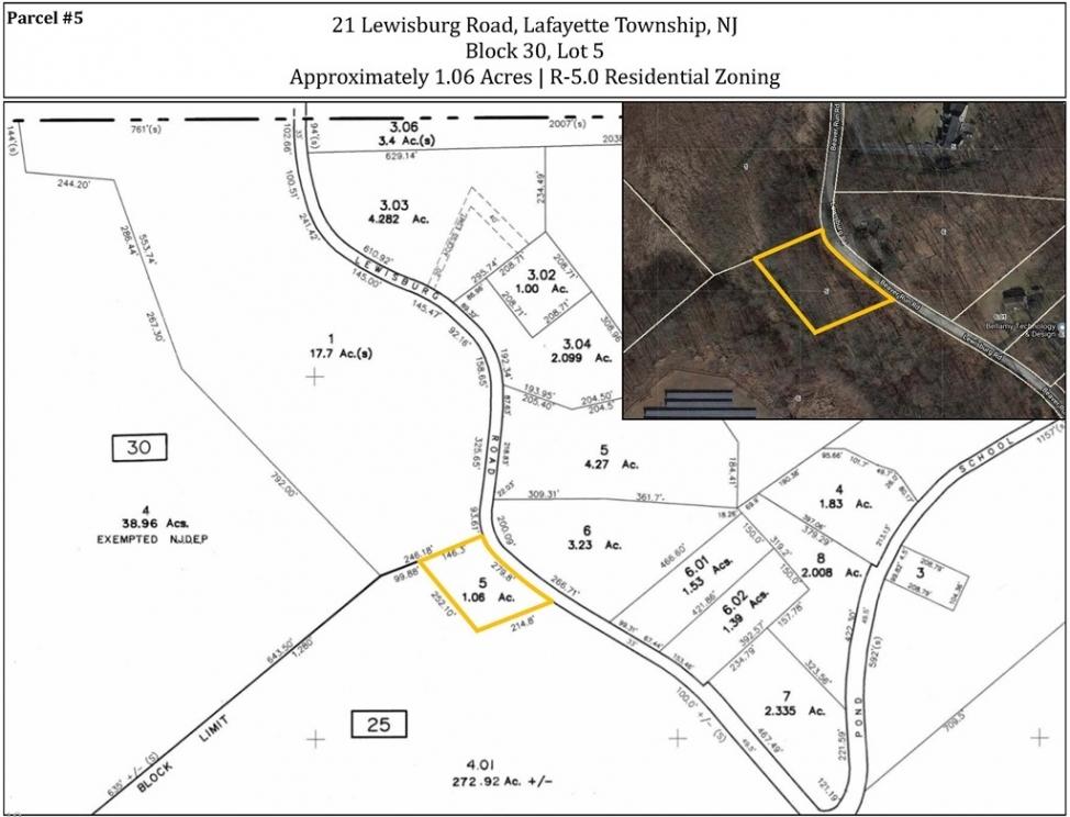 Image for Seven Lots throughout Lafayette Twp, NJ-SOLD!